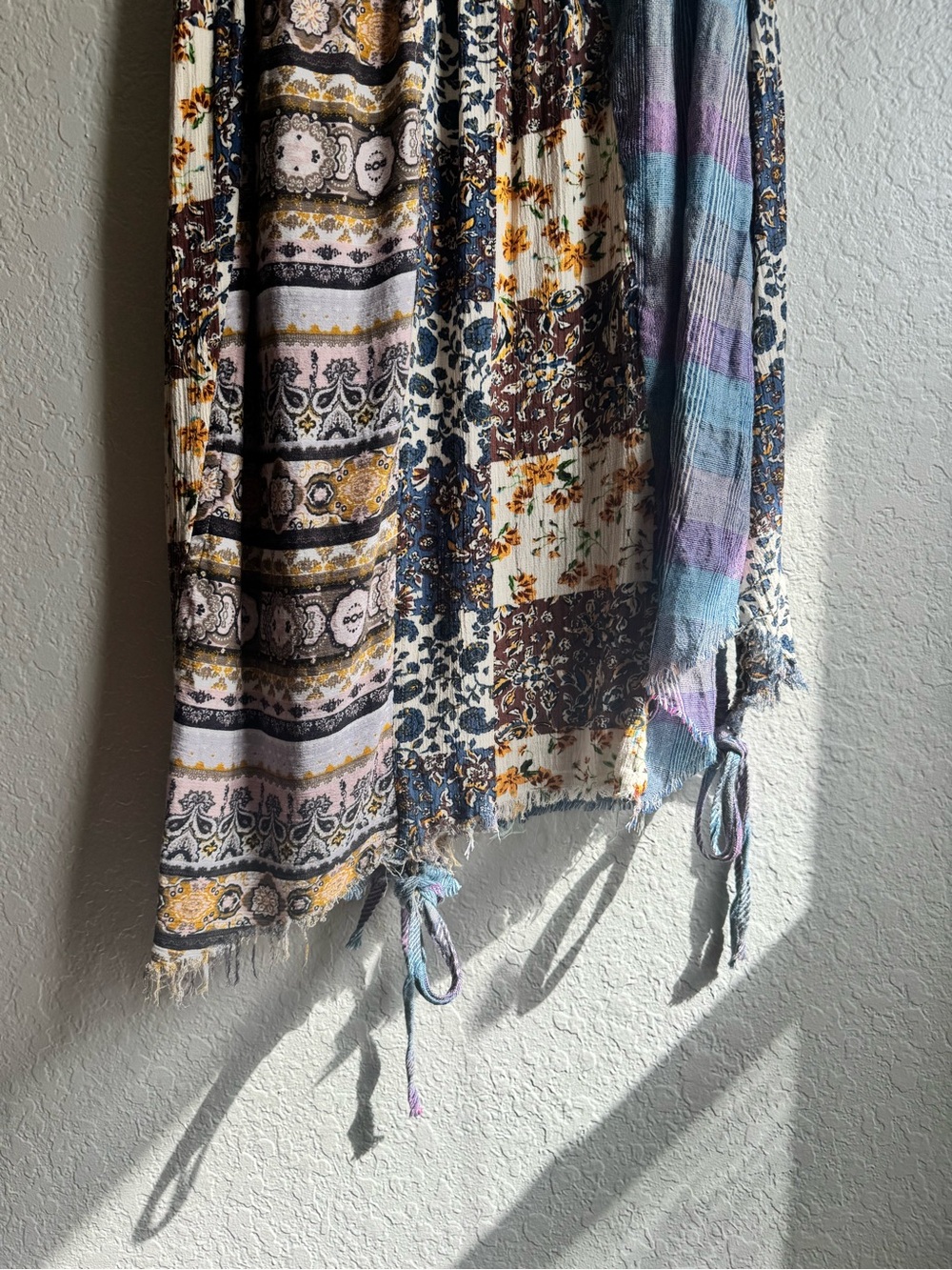 Oli & Hali Multi-Color Asymmetrical Patchwork Skirt - Picture 9 of 12